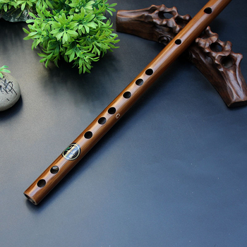 Flaută din bambus pentru începători, flaut orizontal în stil antic, modelul 200, note C D E F G, Jin Tong