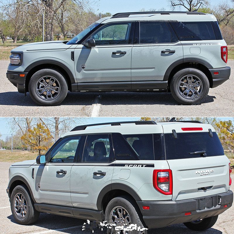 Jin zherui Sticker Bronco Sport Wild Horse Sport Edition-höz – autódekoráció ragasztós telepítéssel, anyag: matrica, mintázat: egyszínű, testreszabható