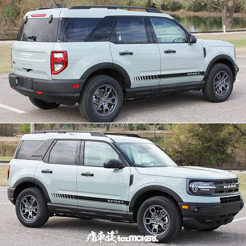 Jin zherui Sticker Bronco Sport Wild Horse Sport Edition-höz – autódekoráció ragasztós telepítéssel, anyag: matrica, mintázat: egyszínű, testreszabható