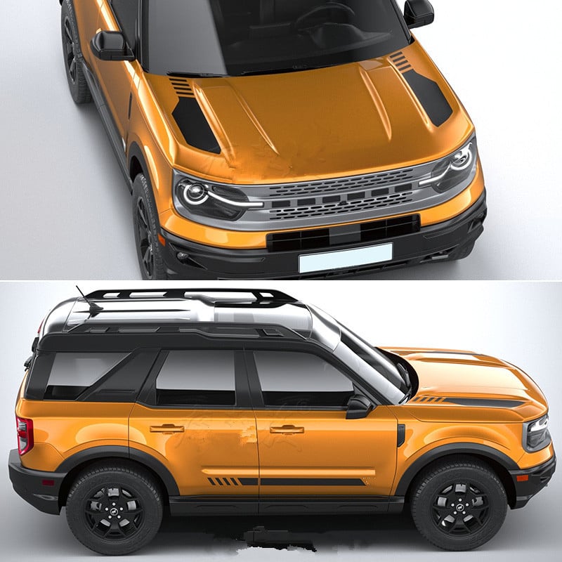 Jin zherui Sticker Bronco Sport Wild Horse Sport Edition-höz – autódekoráció ragasztós telepítéssel, anyag: matrica, mintázat: egyszínű, testreszabható