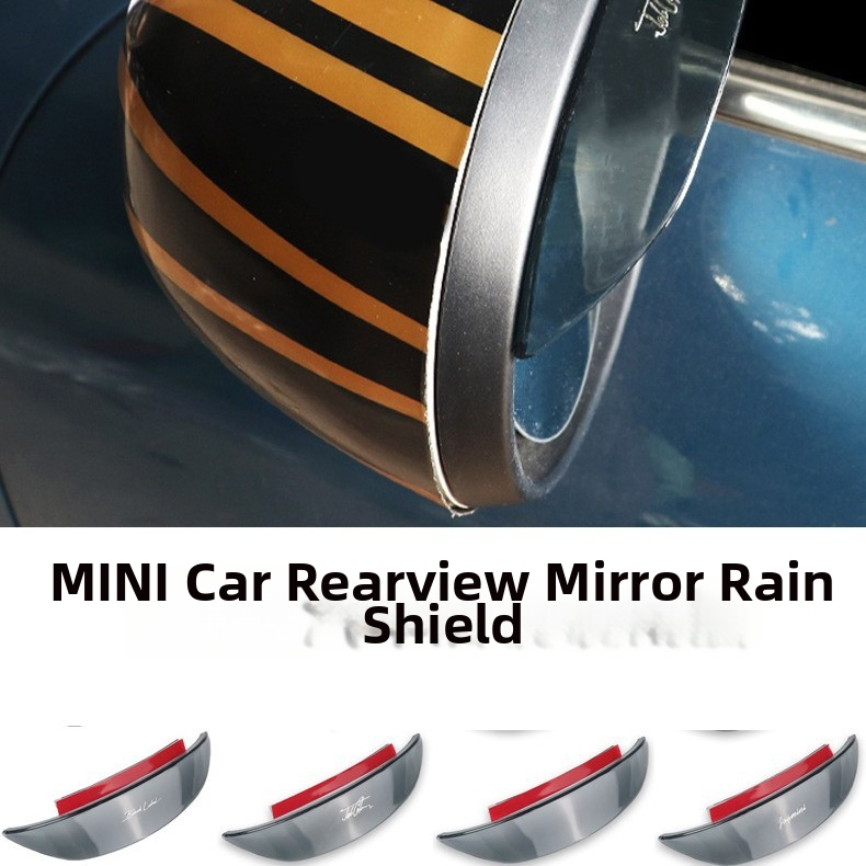 Dažďový štít spätného zrkadla pre BMW Mini Cooper F55/F56, PC materiál, obojstranná páska, carAwait