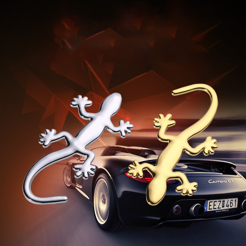 Metalne naljepnice za karoseriju automobila Gecko uzorak, 3D dizajn, samoljepljive