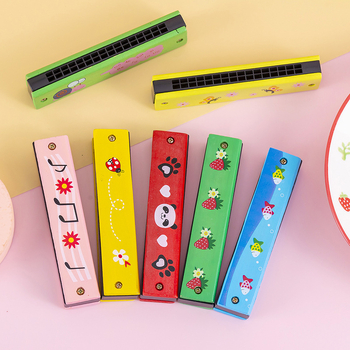 Drvena harmonika za djecu, 16 rupa, dvostruka niza, edukativni glazbeni instrument, proizvedeno u Zhejiangu, za uzrast 7–14 godina