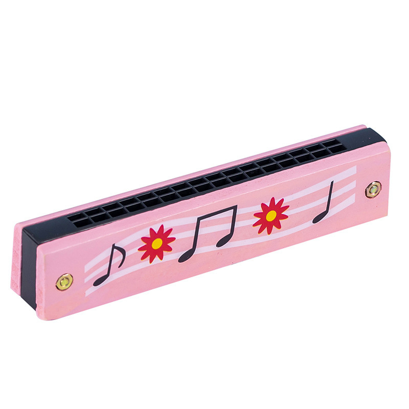 Drvena harmonika za djecu, 16 rupa, dvostruka niza, edukativni glazbeni instrument, proizvedeno u Zhejiangu, za uzrast 7–14 godina