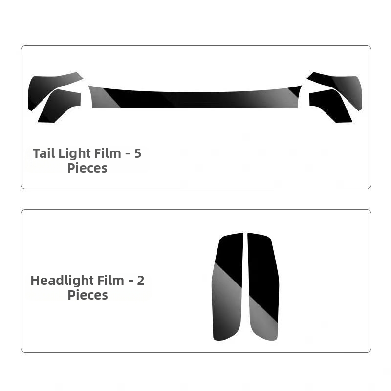 TPU ochranný film na predné a zadné svetlá Lynk & Co 03 – EMF film, kompatibilný s 23 modelmi Lynk & Co 03/03+