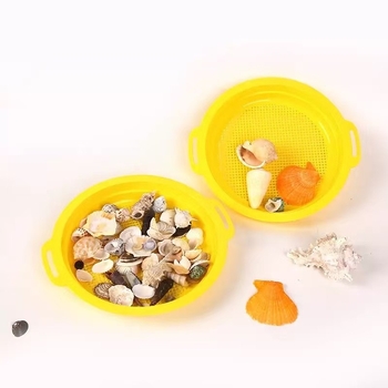Set igračaka za igru u pijesku s mrežastim sitom za plažu i vodene igre (Materijal: plastika; Kategorija: Igračke za pijesak; Tip: Mrežasto sito; Dobna skupina: 15–35; Pakiranje: masovno)