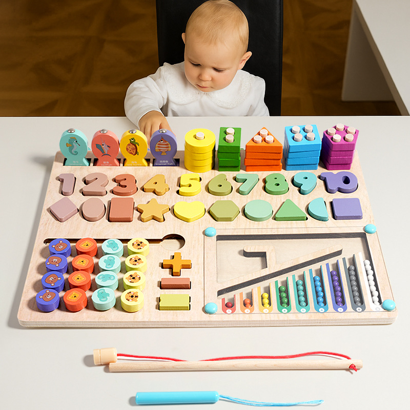 Drvena Montessori 3D slagalica ploča s prilagođenim crtežima za djecu 4–6 godina, brenda Chisney