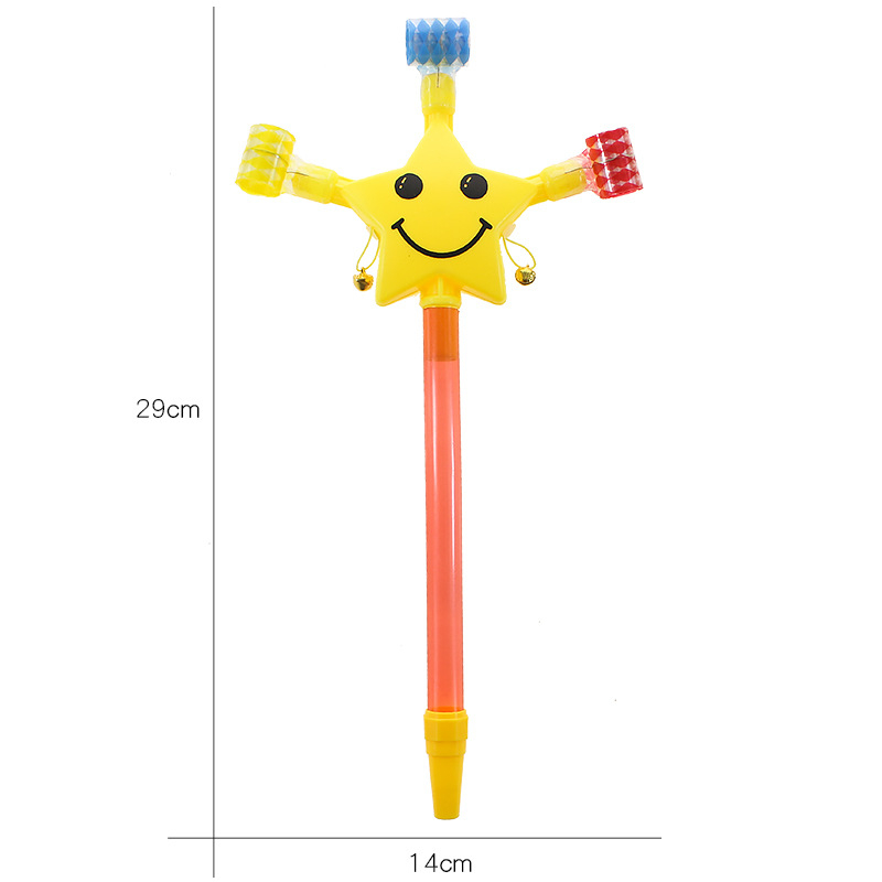 fluier cu design dragon și stea cu cinci colțuri, jucărie educațională din plastic Su Fan, pentru vârsta 15–35, joc interactiv, dezvoltarea auzului, comunicare părinte-copil