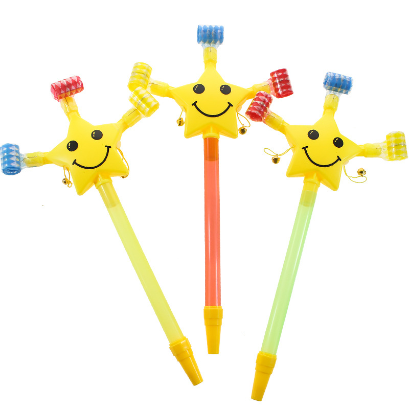 fluier cu design dragon și stea cu cinci colțuri, jucărie educațională din plastic Su Fan, pentru vârsta 15–35, joc interactiv, dezvoltarea auzului, comunicare părinte-copil