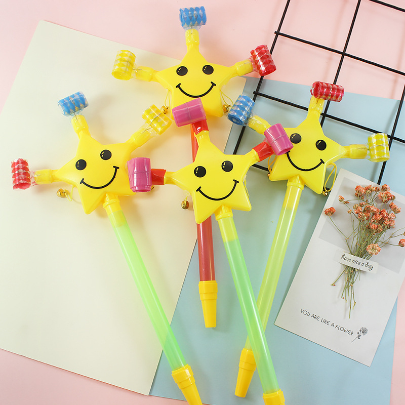 fluier cu design dragon și stea cu cinci colțuri, jucărie educațională din plastic Su Fan, pentru vârsta 15–35, joc interactiv, dezvoltarea auzului, comunicare părinte-copil