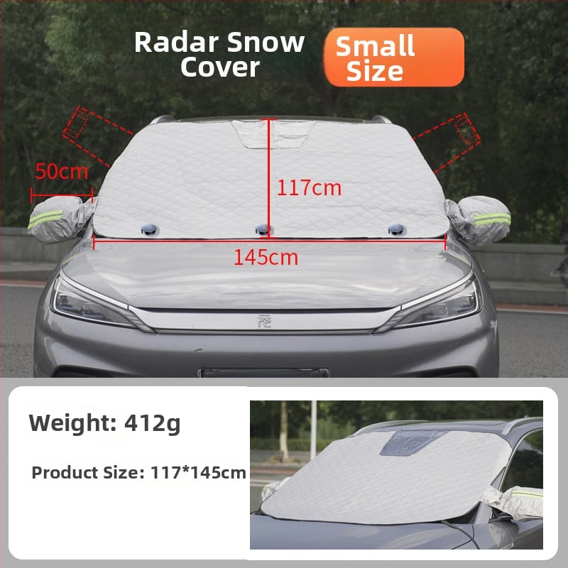 Pokriće za prednje staklo automobila – univerzalno, aluminijska folija, ugrađena instalacija, minimalistički stil, mogućnost prilagodbe