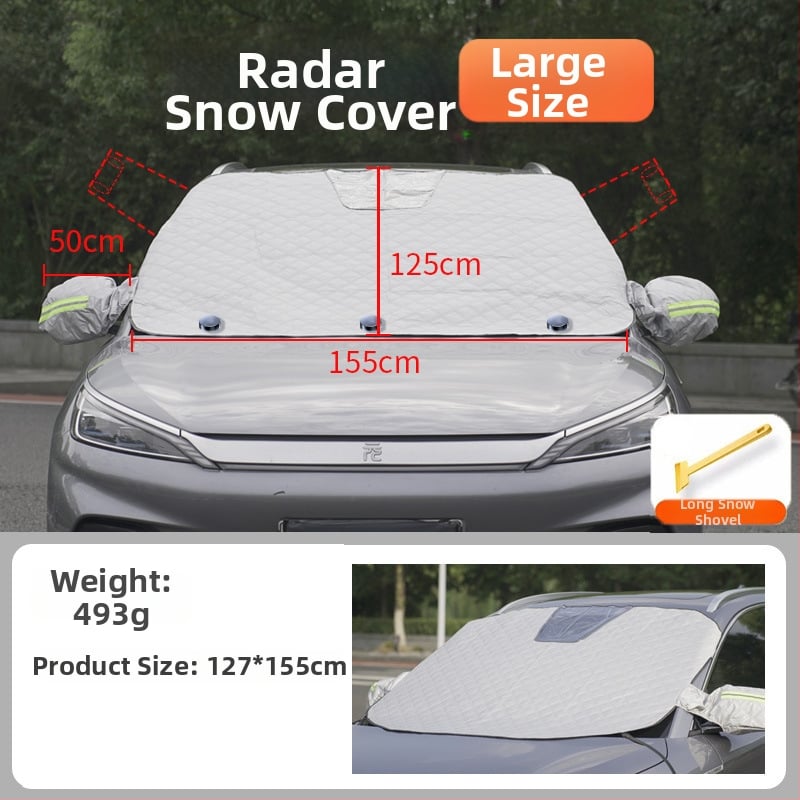 Pokriće za prednje staklo automobila – univerzalno, aluminijska folija, ugrađena instalacija, minimalistički stil, mogućnost prilagodbe