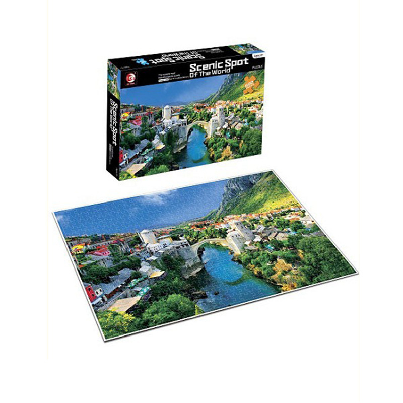 Puzzle – ravni puzzle, papir; prilagodba: Da; način prilagodbe: po dizajnu; za uzrast 7–14 godina