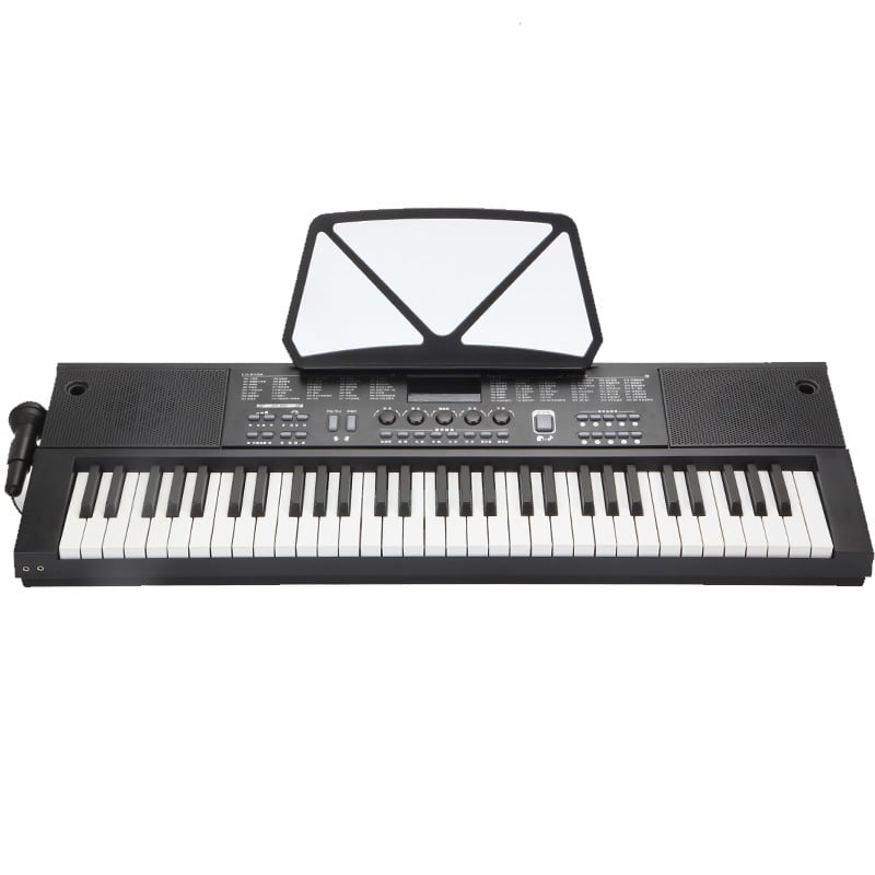 Bigfun 61-tipki elektronički organ s mikrofonom za djecu 7–14 godina, plastična konstrukcija, obrazovne koristi: emocionalni, vizualni i intelektualni razvoj