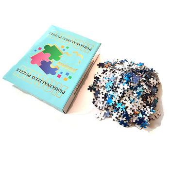 Lapos puzzle 1000 darab, fénykép és logó testreszabás, papír alapú anyag, testreszabott rajzok, 7–14 éveseknek (1000 darab; fénykép és logó testreszabás; papír alapú anyag; testreszabott rajzok; 7–14 évesek)