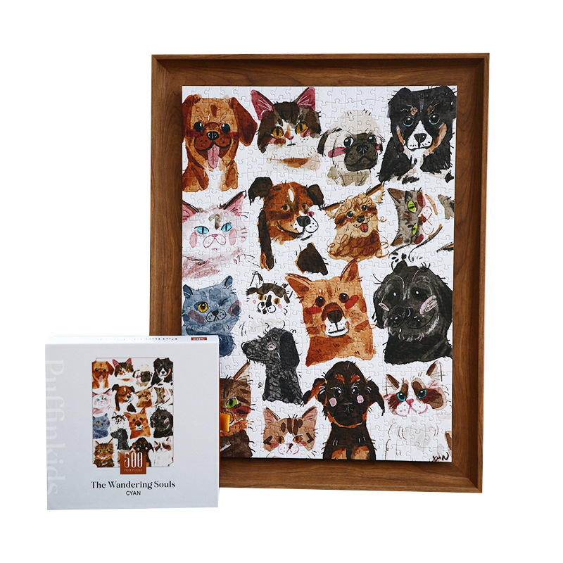 Sea Parrot 500-dijelni odrasli plosnati puzzle, DIY-friendly, stres-relaxing – ilustracija 'Wandering Soul'