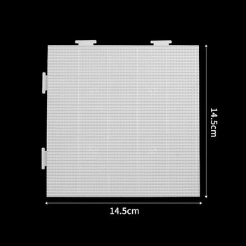Šablona za perlice mozaiku — Veliki kvadrat, 52 čavli s graviranim linijama, plastična pločasta slagalica, DIY, za uzrast 7–14 godina