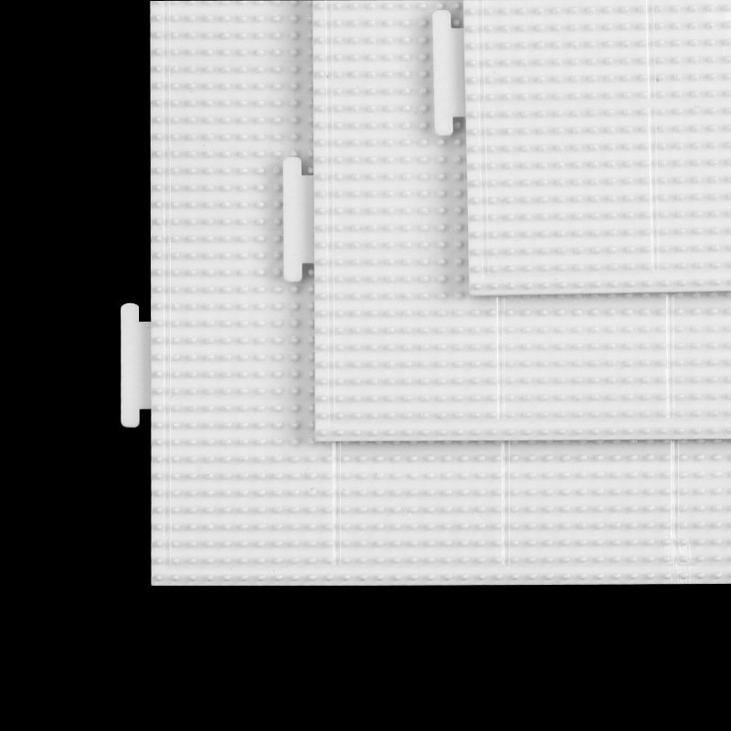 Šablona za perlice mozaiku — Veliki kvadrat, 52 čavli s graviranim linijama, plastična pločasta slagalica, DIY, za uzrast 7–14 godina