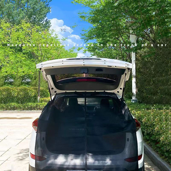 Automobilska mreža protiv komaraca za stražnja vrata s magnetskom mrežom – prozračna, prozirna, viseći dizajn, opća kompatibilnost, mogućnost prilagodbe