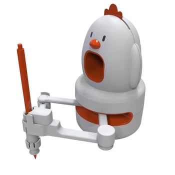 Εκπαιδευτικό Ρομπότ Ζωγραφικής Για Παιδιά — Ευφυές Παιχνίδι Ζωγραφικής, Προσχολική Εκπαίδευση και Γνωστική Ανάπτυξη, Συντονισμός Χέρι-Μάτι, Πλαστικό Περίβλημα, Τροφοδοτούμενο με Μπαταρία Λιθίου (4-6 ετών)