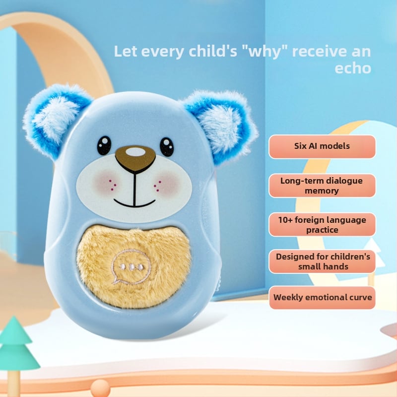 AI διάλογος εκπαιδευτικό παιχνίδι για παιδιά, επαναφορτιζόμενο, συνδεδεμένο Wi‑Fi, αναγνώριση φωνής, συναισθηματική αλληλεπίδραση (χωρίς μνήμη)