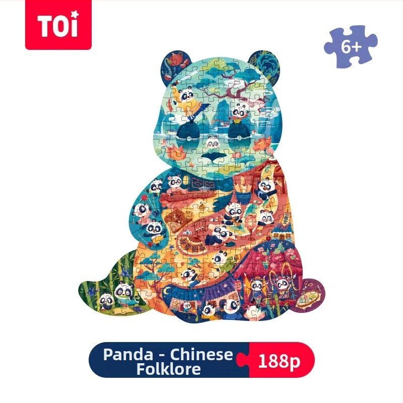 TOI Guofeng umjetnički puzzle - Ploški puzzle za djecu 4–6 godina, papirnati materijal, pakiranje u kutiji