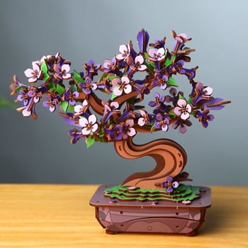 3D fa puzzle – DIY, fejlett nehézség, dobozos csomagolásban, 14+ éveseknek