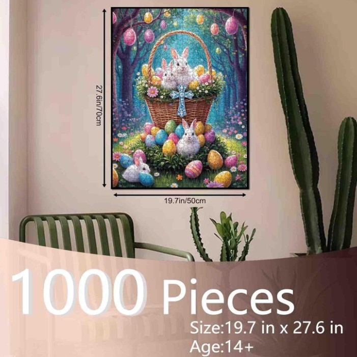 Uskršnji zeko – puzzle za odrasle, 1000 komada