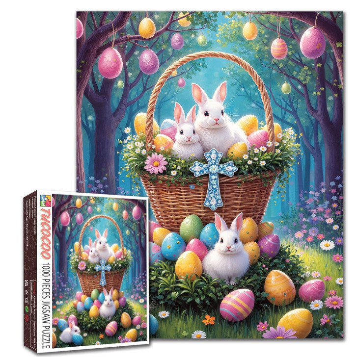 Uskršnji zeko – puzzle za odrasle, 1000 komada