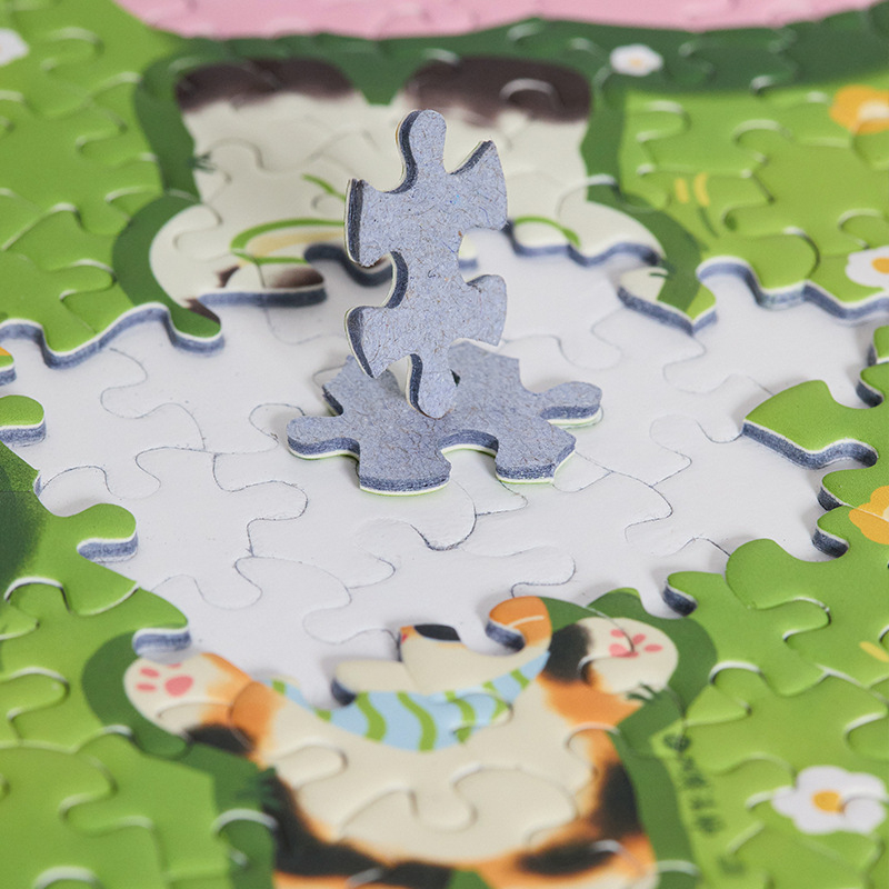Knjiga za crtanje i slaganje puzzli, ravni papirnati puzzle, 6×120 dijelova, DIY, uzrast 7–14