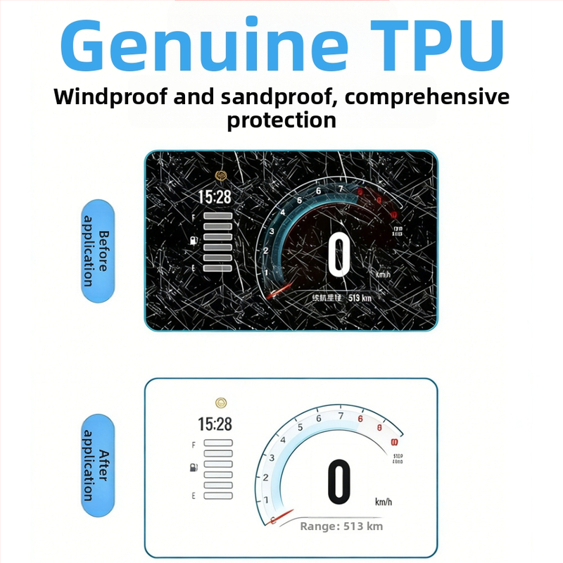 LISM ochranná nálepka displeja motorky – Model 150X 26, prachotesná a odolná voči oderu, možnosť prispôsobenia