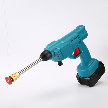 Pistol portabil de spălat cu baterie litiu pentru mașină, pompă de înaltă presiune — 21 V, 3 MPa, 3 L/min, furtun 5 m