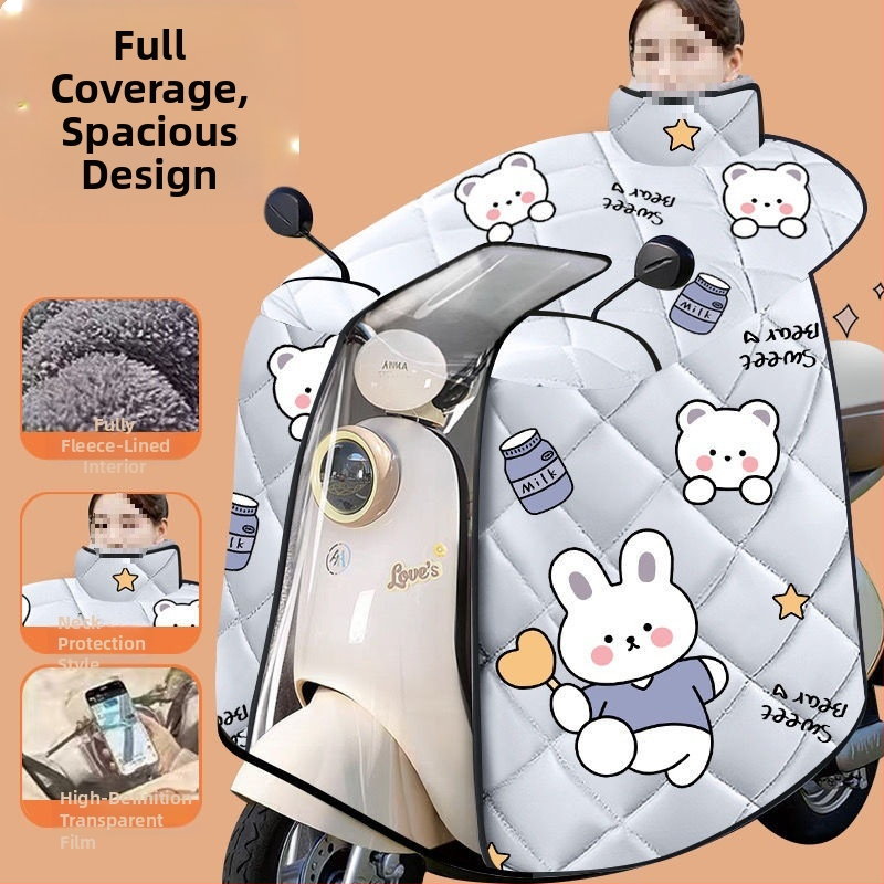 Vetruodolný kryt s plným krytím pre elektrický skúter, Oxford textil, univerzálne použitie