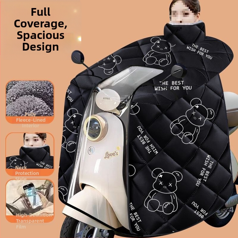 Vetruodolný kryt s plným krytím pre elektrický skúter, Oxford textil, univerzálne použitie