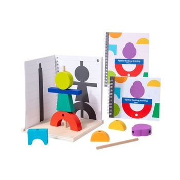 Drveni 3D puzzle blokovi za rano učenje s podudaranjem sjena, OEM prilagodba logotipa