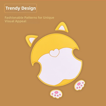 Roztomilá ochranná nálepka na kľučku dverí auta (kreslený dizajn, PVC, univerzálne padne)