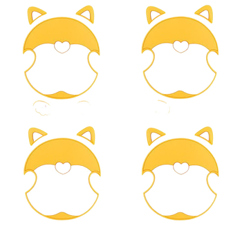 Сладък защитен филм за дръжката на автомобила (карикатурен дизайн, антинадраскващ, PVC, универсално пасва)