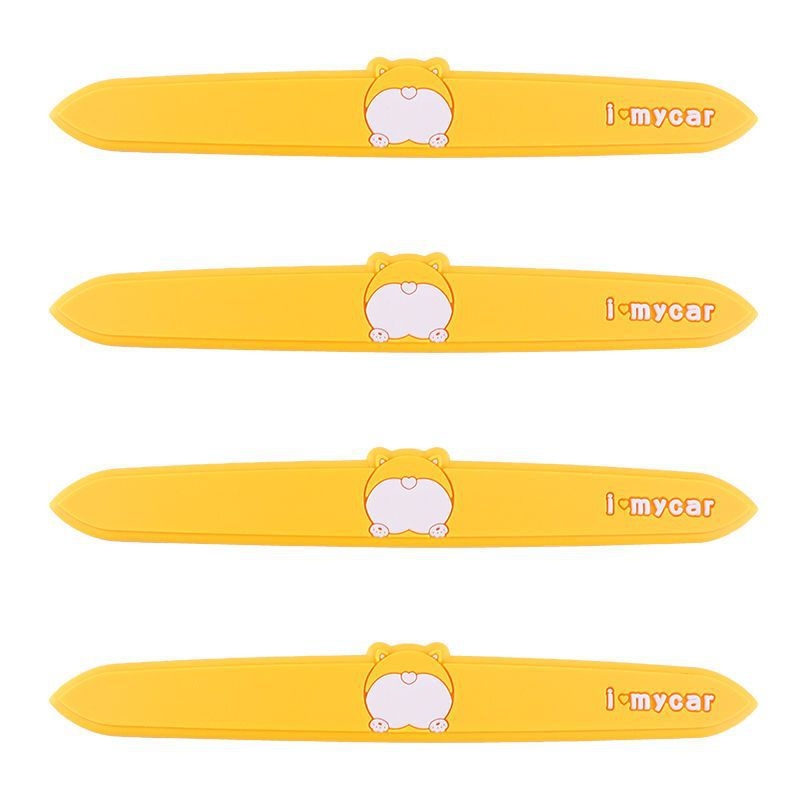 Сладък защитен филм за дръжката на автомобила (карикатурен дизайн, антинадраскващ, PVC, универсално пасва)