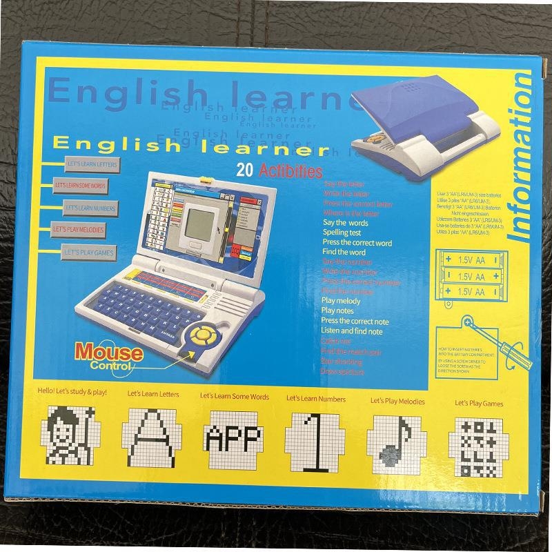 Παιδικός εκπαιδευτικός υπολογιστής με παιχνίδια γονέα-παιδιού, χωρίς μνήμη, τροφοδοτούμενος με μπαταρίες, πλαστικής κατασκευής, για ηλικίες 4–6 ετών, 48 τεμάχια ανά κουτί