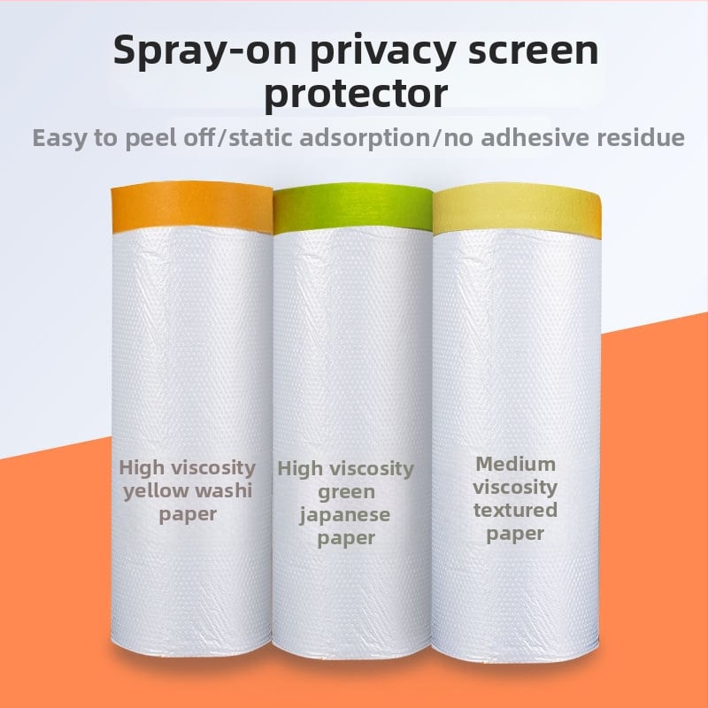 PE Διαφανές Φιλμ Μάσκας κατά της σκόνης – Πλαστική Υπόστρωση, Κολλά υψηλής ιξώδους, Ισχυρή Διαφάνεια, Για Οικιακή Χρήση, Διακόσμηση και Επιδιορθώσεις Αυτοκινήτων