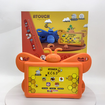 Androidos gyerek tabletta MTK négymagos processzorral 1,3 GHz, 1 GB flash tárhely, kettős kamera, Bluetooth-támogatás