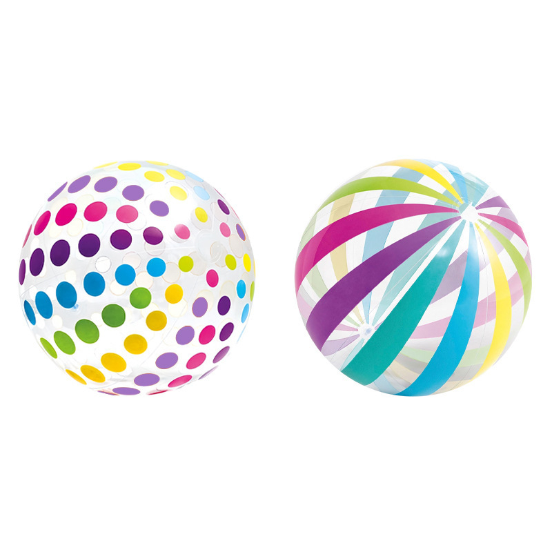 Διαφανής PVC γυαλιστερή μπάλα, παιχνίδι νερού και αξεσουάρ φωτογράφισης, φουσκωτή παραθαλάσσια μπάλα με ρίγες, ηλικίες 15–35