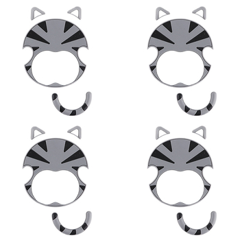 PVC защита за дръжка на автомобил – анти-надраскване, карикатурен дизайн, универсален комплект защитни филми за врата