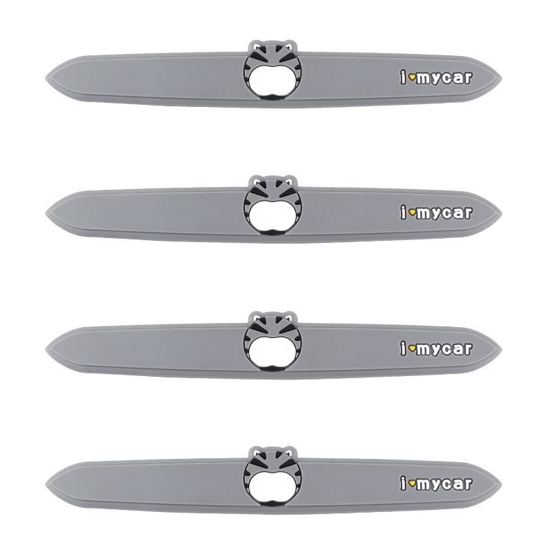 PVC защита за дръжка на автомобил – анти-надраскване, карикатурен дизайн, универсален комплект защитни филми за врата