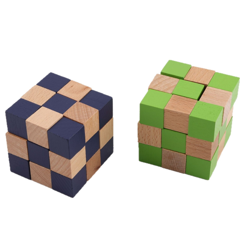 Drveni Kongming/Luban zagon puzzle — Okret drakove repi, Devet povezanih prstena, Mortise i Tenon, Visoka složenost