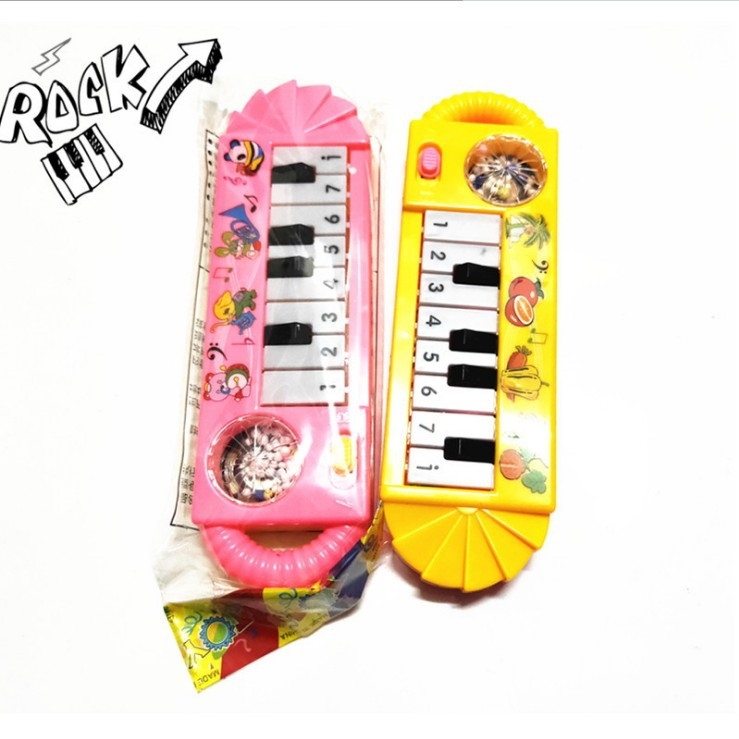 Ηλεκτρονικό παιχνίδι κιθάρας για βρέφη, σειρά cartoon μουσικών οργάνων, πλαστικό, με μπαταρίες, ηλικίες 0-3 ετών