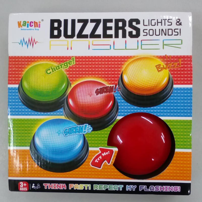 DK Εκπαιδευτικό Διαδραστικό Παιχνίδι Συναγερμού, σετ 4 τεμάχια — με μπαταρίες, φως και ήχο, για παιδιά 4–6 ετών