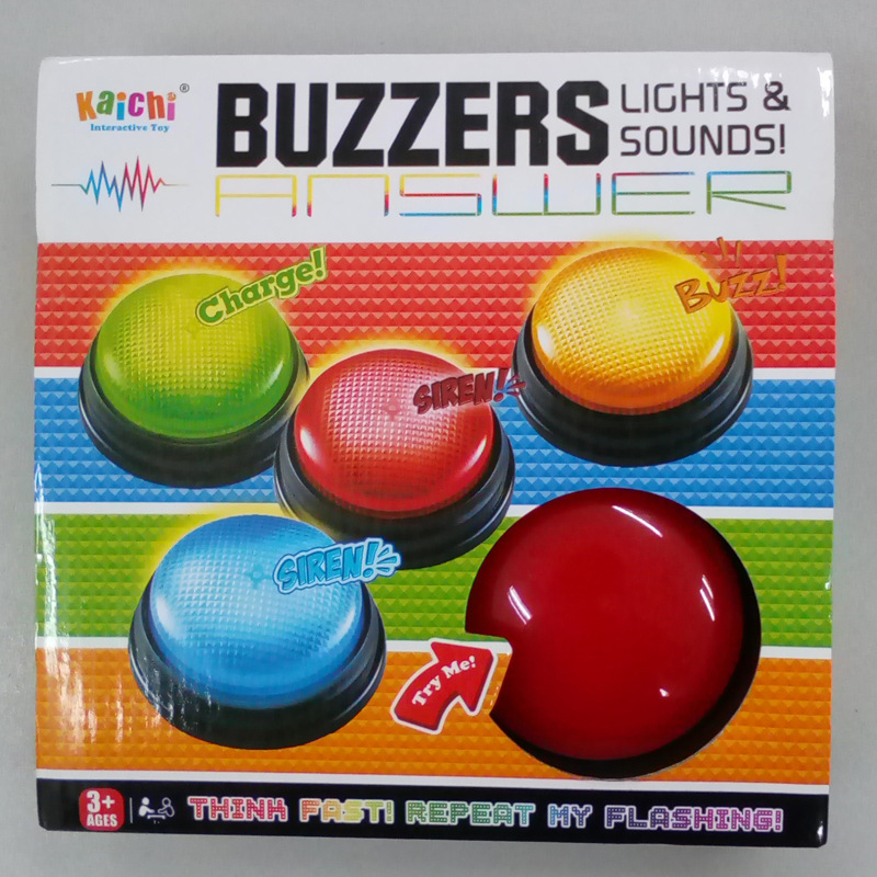 DK Εκπαιδευτικό Διαδραστικό Παιχνίδι Συναγερμού, σετ 4 τεμάχια — με μπαταρίες, φως και ήχο, για παιδιά 4–6 ετών