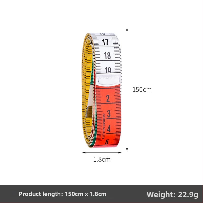 PU μαλακή μετρητική ταινία, Inch measuring tape (κουτί), σετ 10 τεμάχια, εύρος μέτρησης 150, για ραφή και μετρήσεις σώματος