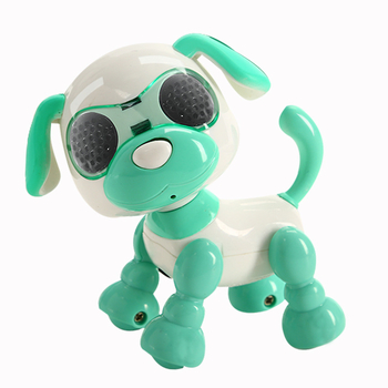 Cățeluș robotic educațional pentru copii, muzică și voce, alimentat cu baterie Li-ion, vârsta 7-14 ani, dezvoltare emoțională și vizuală, mișcare și joc interactiv